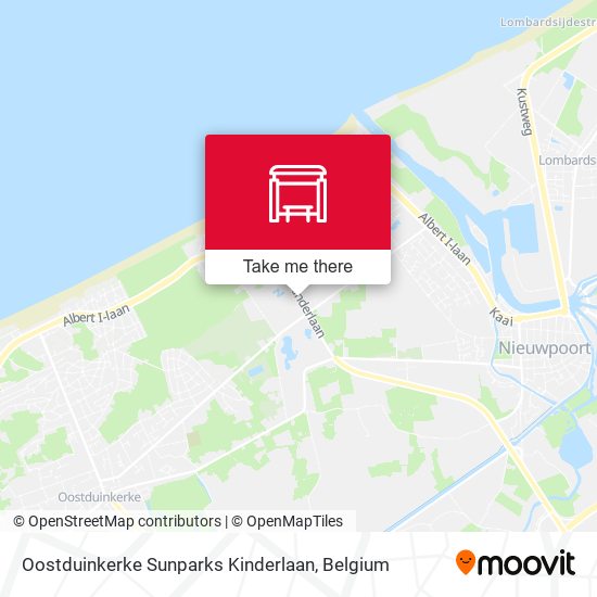 Oostduinkerke Sunparks Kinderlaan map