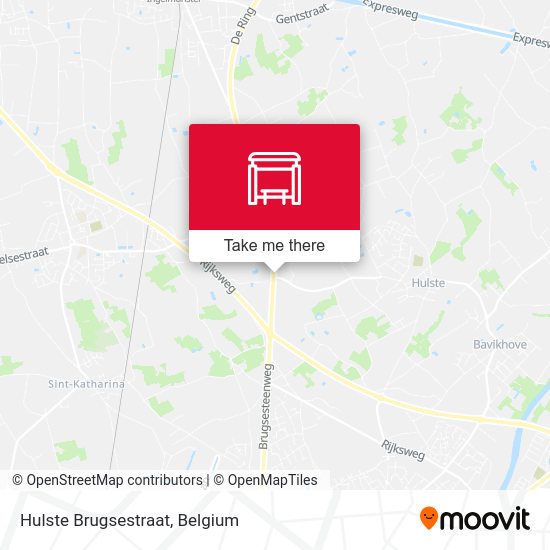 Hulste Brugsestraat map