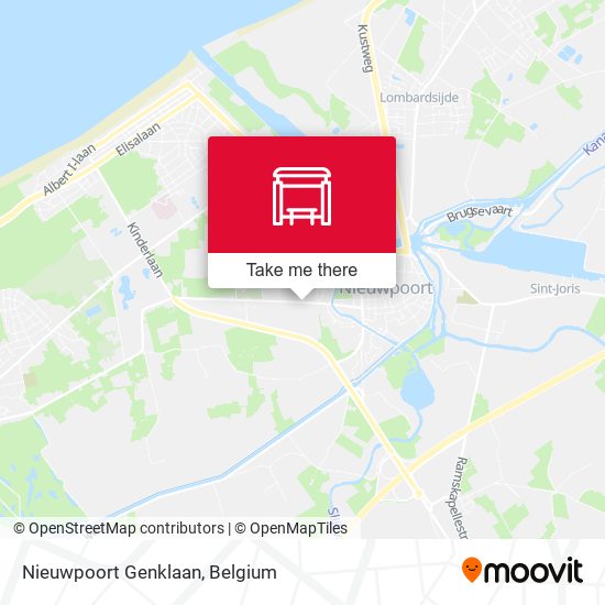 Nieuwpoort Genklaan map