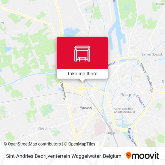 Sint-Andries Bedrijventerrein Waggelwater map