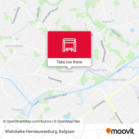 Wielsbeke Hernieuwenburg map