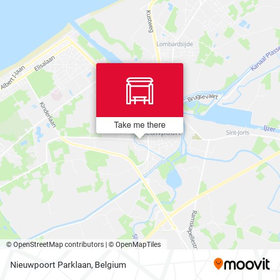 Nieuwpoort Parklaan map