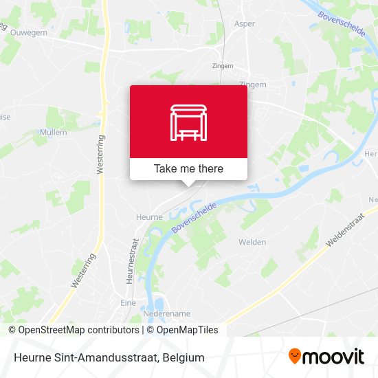 Heurne Sint-Amandusstraat plan