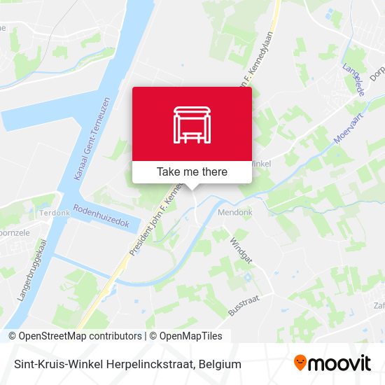 Sint-Kruis-Winkel Herpelinckstraat plan
