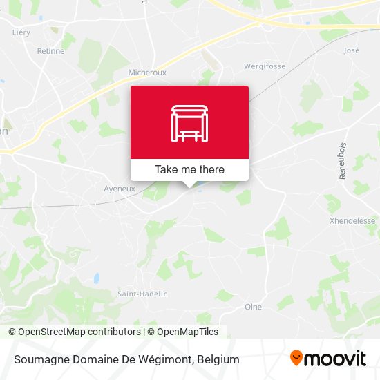 Soumagne Domaine De Wégimont map