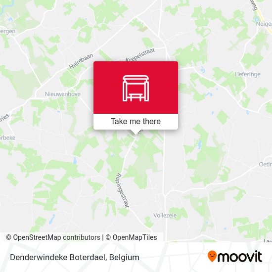 Denderwindeke Boterdael map