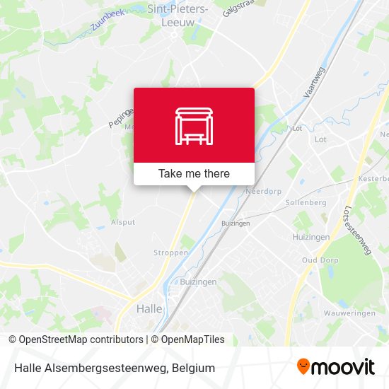 Halle Alsembergsesteenweg map