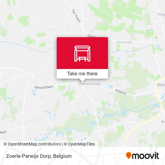 Zoerle-Parwijs Dorp map