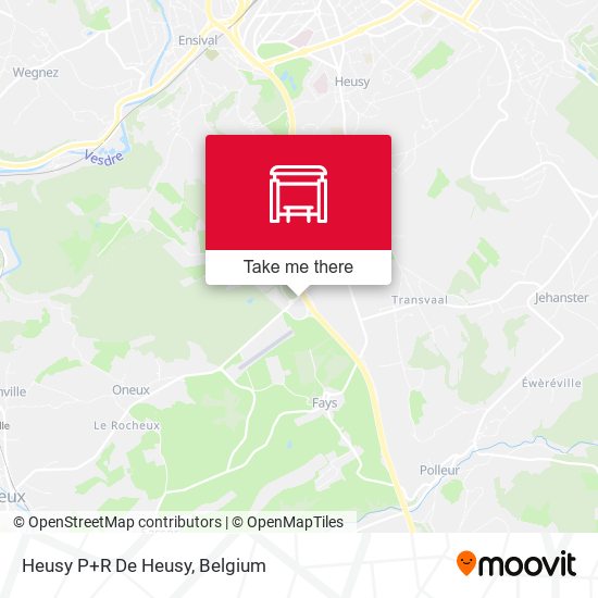 Heusy P+R De Heusy plan