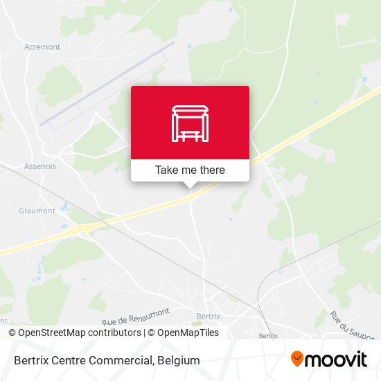 Bertrix Centre Commercial map