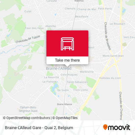 Braine-L'Alleud Gare - Quai 2 map