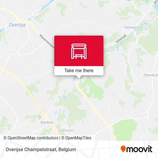 Overijse Champelstraat map