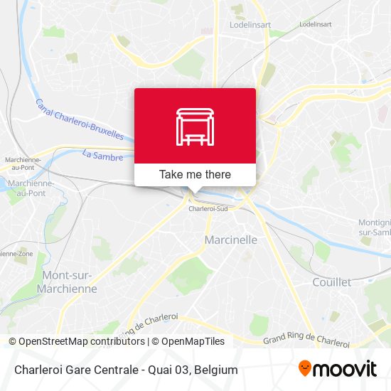 Charleroi Gare Centrale - Quai 03 map