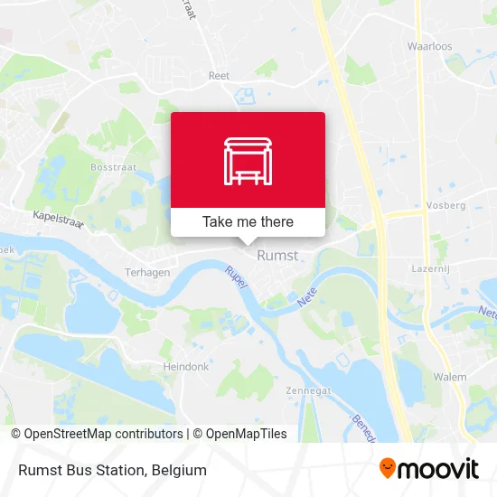 Rumst Bus Station map