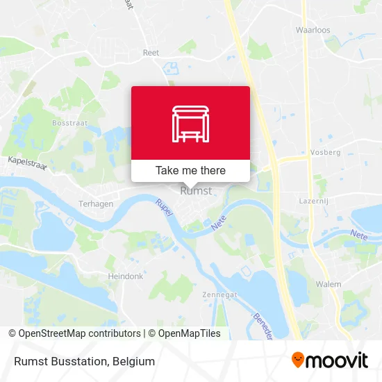 Rumst Bus Station map