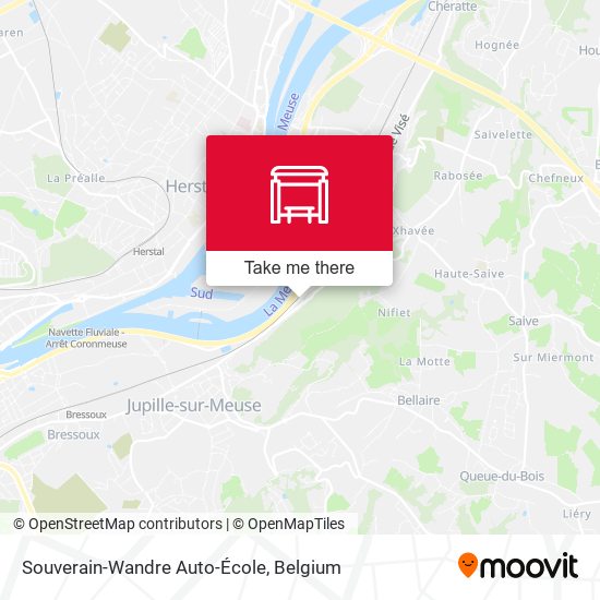 Souverain-Wandre Auto-École plan