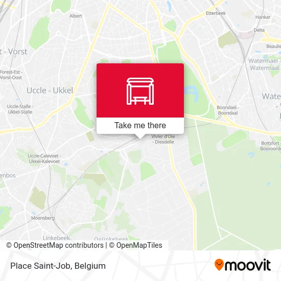 Saint-Job Square map