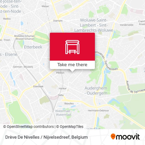 Drève De Nivelles / Nijvelsedreef map