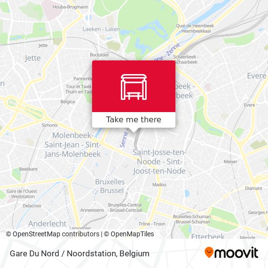 Gare Du Nord / Noordstation map