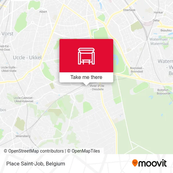 Saint-Job Square map