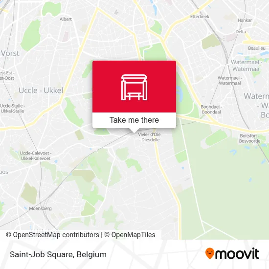 Saint-Job Square map