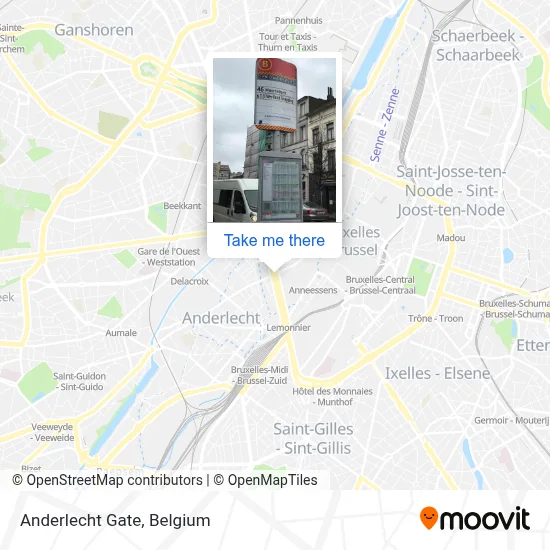 Anderlecht Gate map