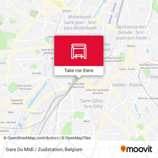 Gare Du Midi / Zuidstation map