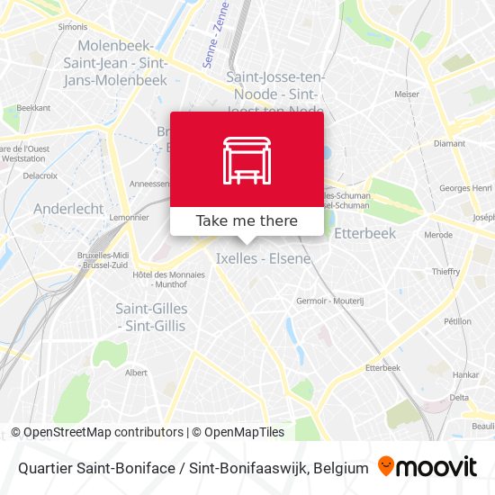 Quartier Saint-Boniface / Sint-Bonifaaswijk plan