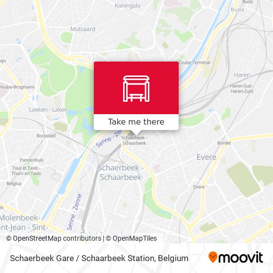 Schaerbeek Gare / Schaarbeek Station plan