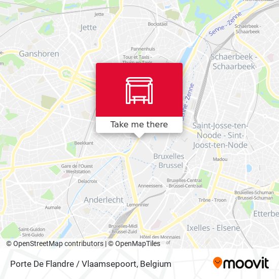 Porte De Flandre / Vlaamsepoort map
