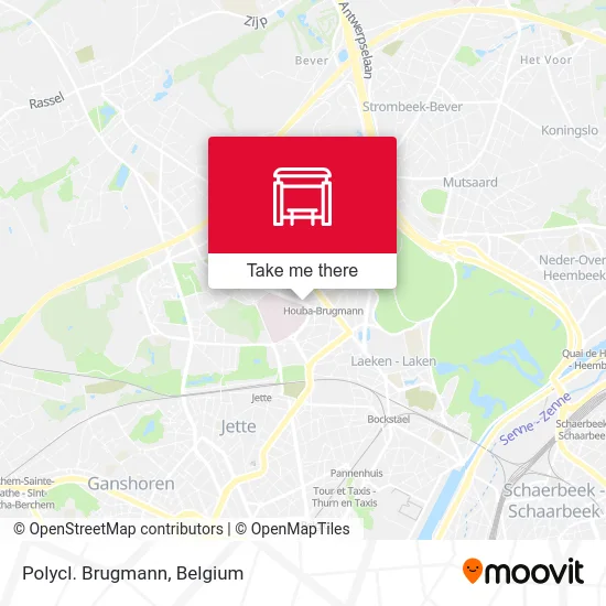 Brugmann Polyclinic map