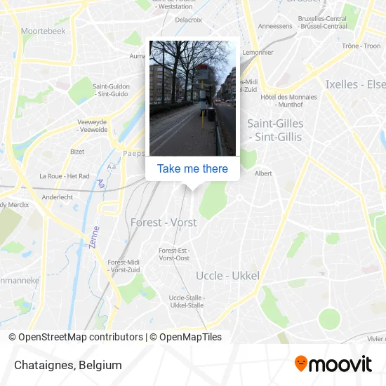 Chataignes map