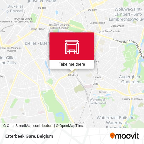 Etterbeek Gare plan