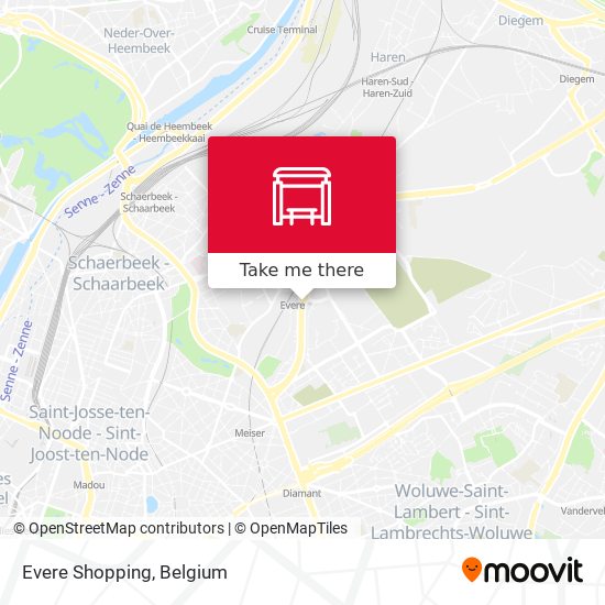 Evere Shopping map