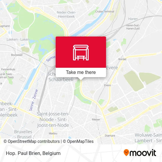 Paul Brien Hospital map