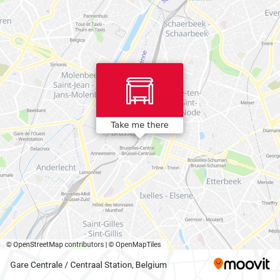 Gare Centrale / Centraal Station plan