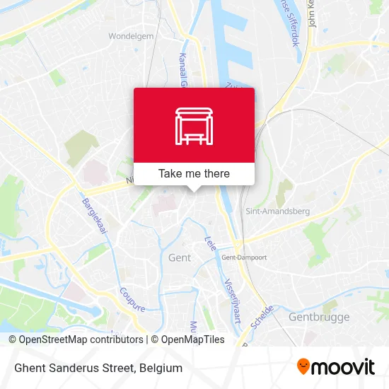 Ghent Sanderus Street map