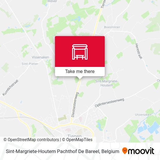 Sint-Margriete-Houtem Pachthof De Bareel map