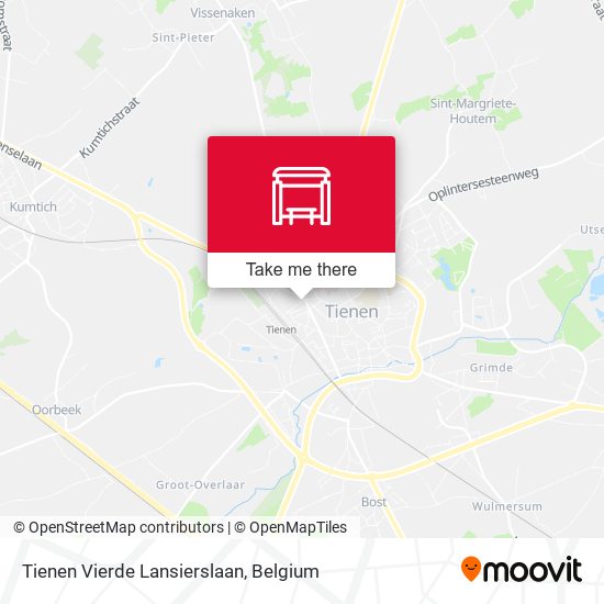 Tienen Vierde Lansierslaan map