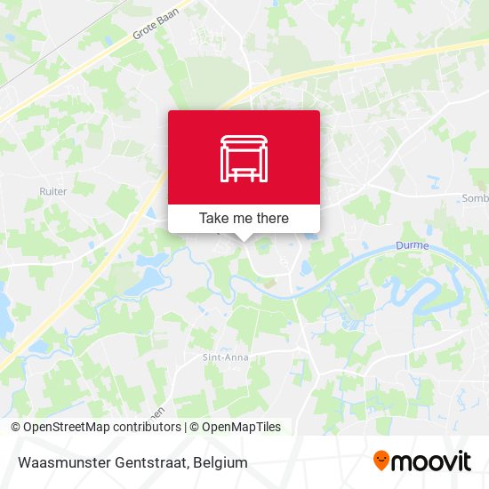Waasmunster Gentstraat map