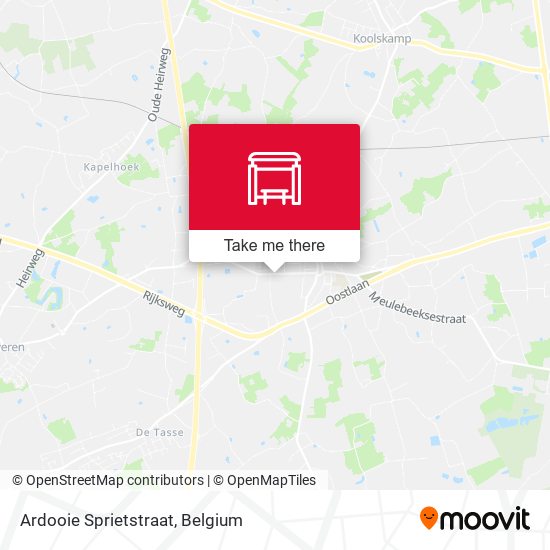Ardooie Sprietstraat map