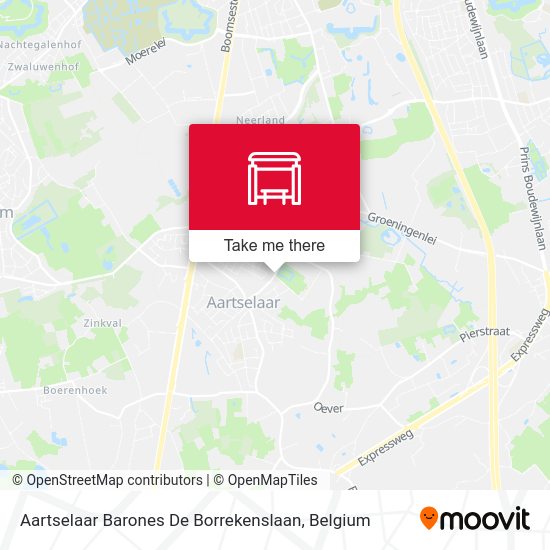 Aartselaar Barones De Borrekenslaan map