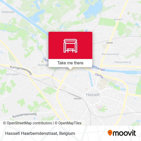 Hasselt Haarbemdenstraat map