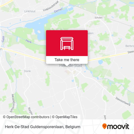 Herk-De-Stad Guldensporenlaan map