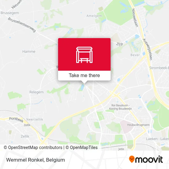 Wemmel Ronkel map