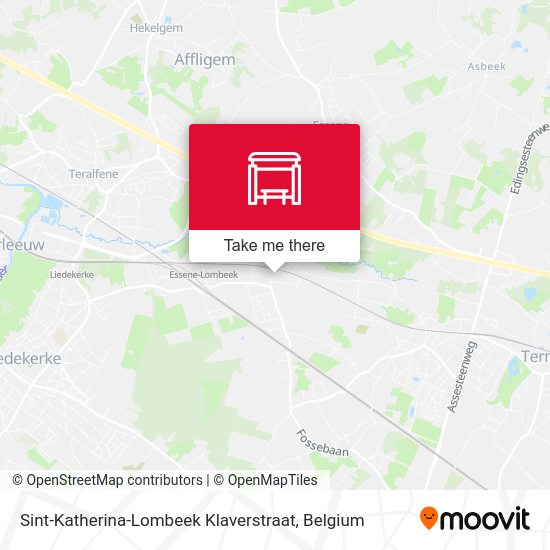 Sint-Katherina-Lombeek Klaverstraat map