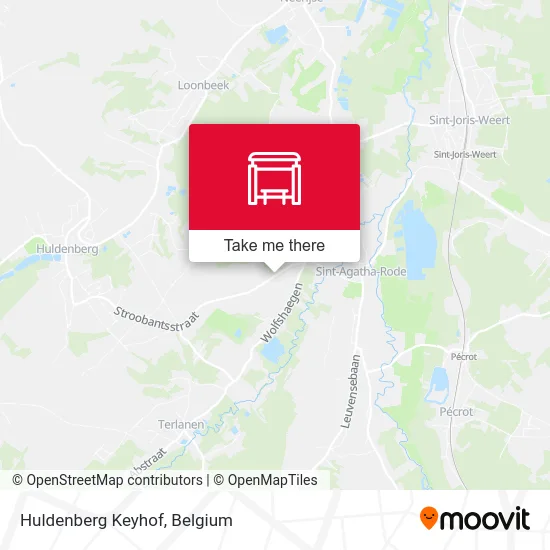 Huldenberg Keyhof map