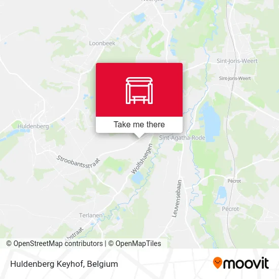 Huldenberg Keyhof map