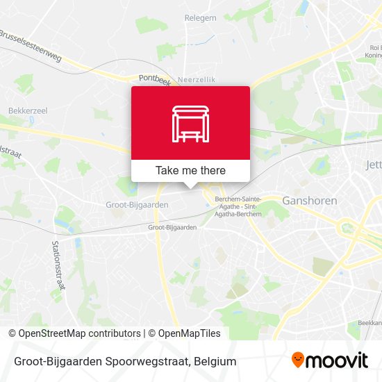 Groot-Bijgaarden Spoorwegstraat map