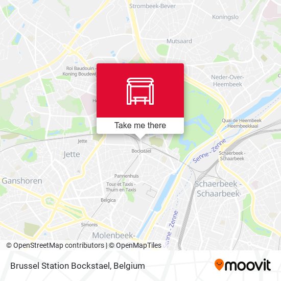 Brussel Station Bockstael map